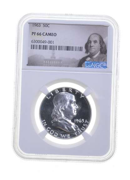 PF66 CAM 1963 Franklin Half Dollar - Graded NGC