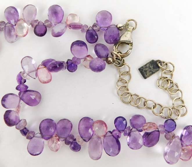 Beautiful Amethyst Cluster Necklace