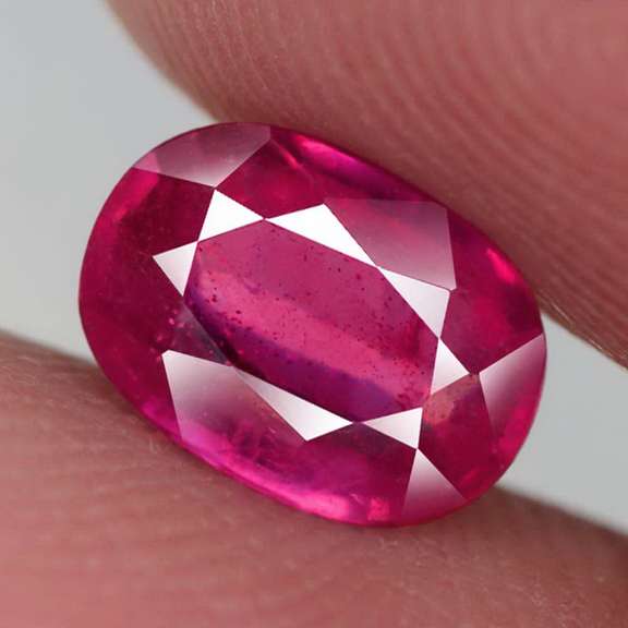 Vivid imperial red 2.16ct oval cut Ruby