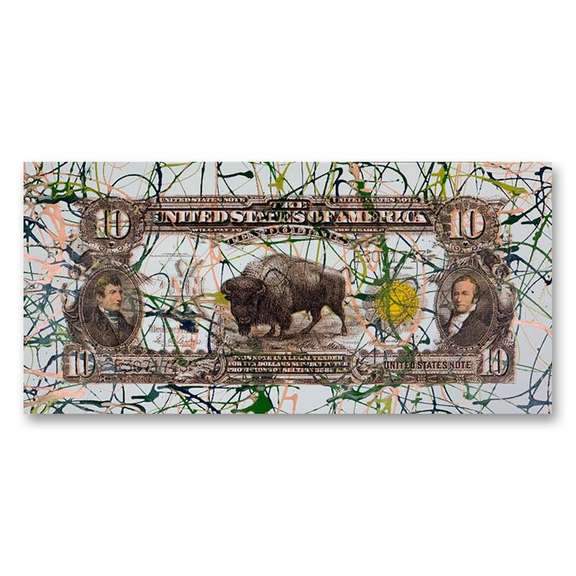 1901 Buffalo Bill ($10) by Steve Kaufman (1960-2010)