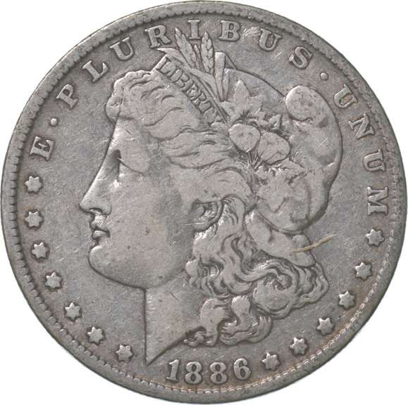 1886-O Morgan Silver Dollar