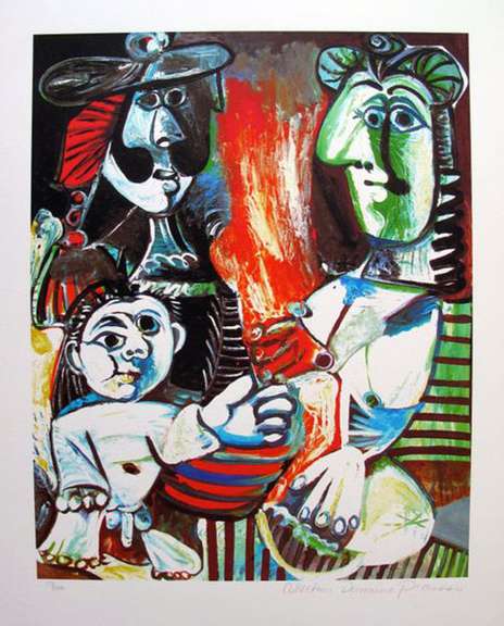 Pablo Picasso, Small Child With Two Women