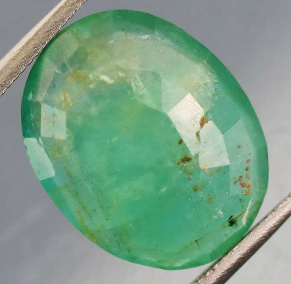 Captivating 5.34ct rutilated Colombian Emerald