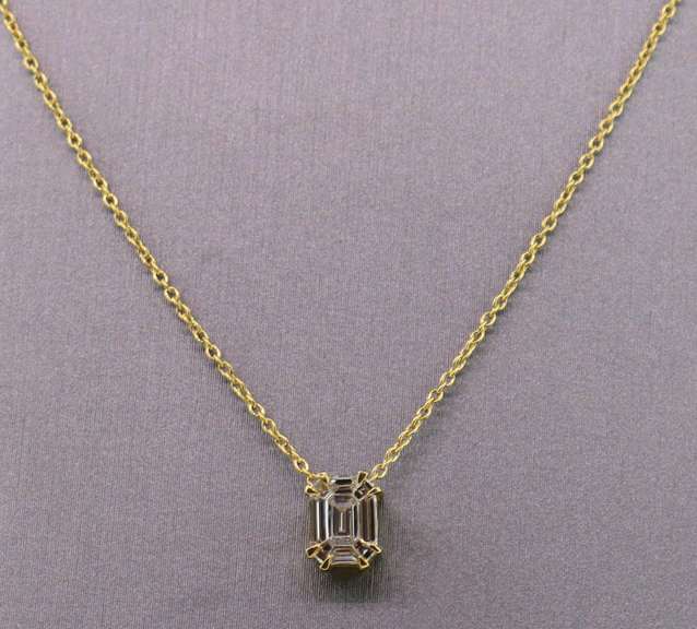 14kt Yellow Gold & Diamond Pendant Necklace