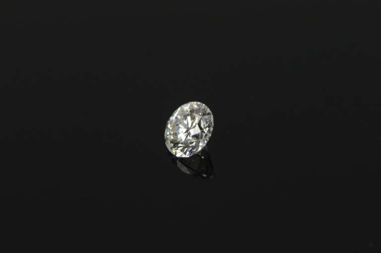 GIA 0.51 Ct Round Brilliant Cut D Color I1 Clarity Diamond