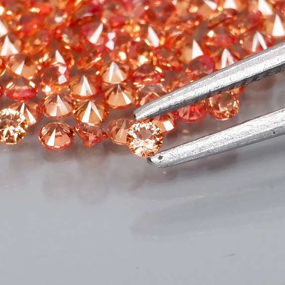 Excellent 3.07ct diamond cut Songean Sapphire set