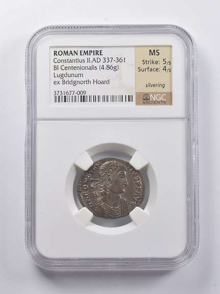 MS AD 337-361 Roman Empire BI Centenionalis Constan II NGC Ancients