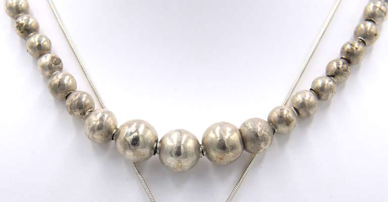 Lot of 2 Vintage 925 Sterling Silver Necklaces