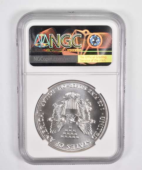 MS70 1992 American Silver Eagle - Graded NGC