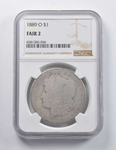 FAIR 2 1889-O Morgan Silver Dollar NGC