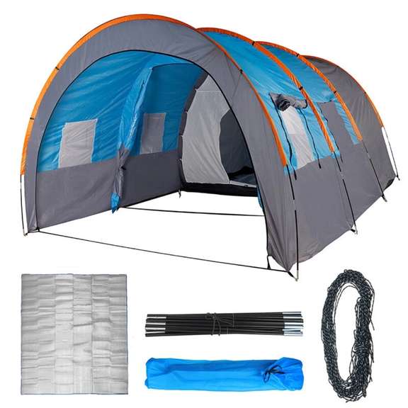 8-10 Person Family Camping Tent Waterproof Tunnel