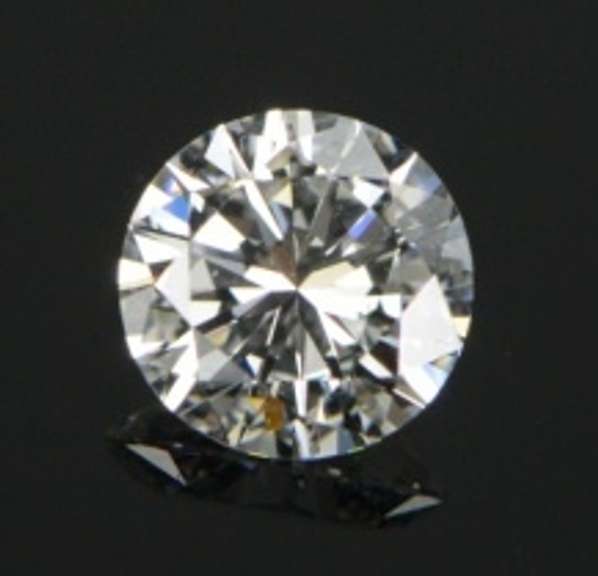 GIA 0.57 Ct Round Brilliant Cut E Color VS2 Clarity Diamond