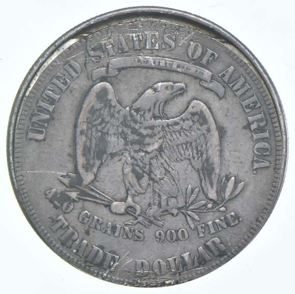 1876 Seated Liberty Trade Dollar Snuff Box