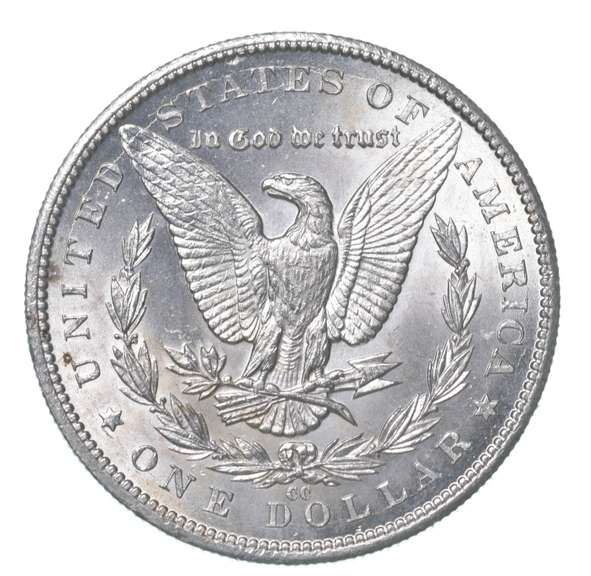 1884-CC Morgan Silver Dollar Misaligned Die ERROR