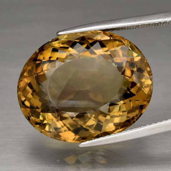 Very rich 24.05ct top burnished gold unheated Citrine