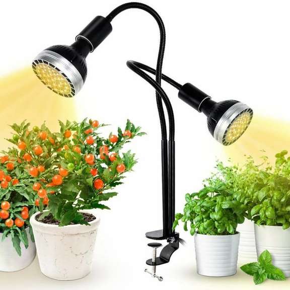 60LED Dual Head Full Spectrum LED Grow Light