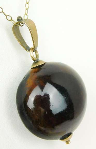 Early Gold Filled Buckeye Necklace