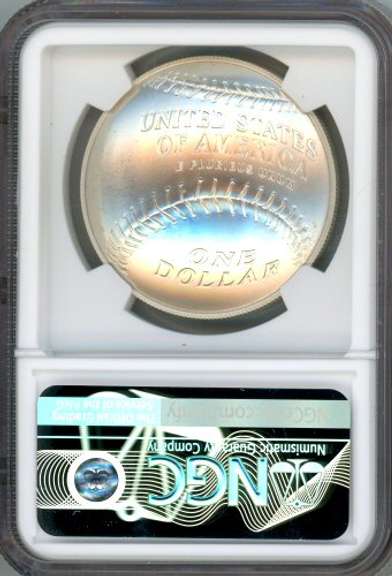 2014-P Baseball Hall of Fame Commemorative Silver Dollar in NGC MS69