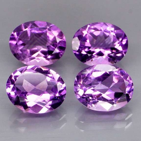 Rich 9.86ct top violet Brazilian Amethyst set