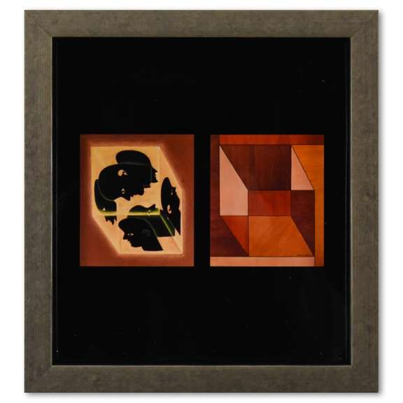 Cube - AXO & Etude Axonometrique - 1 by Vasarely (1908-1997)