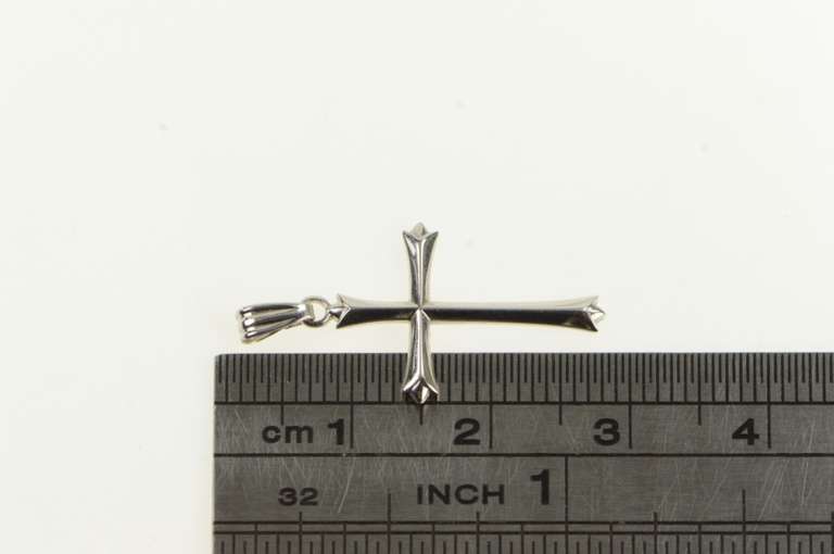 14K White Gold Cross Christian Faith Symbol Classic Charm/Pendant