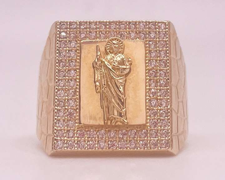 14kt Solid Yellow Gold Men's Ring