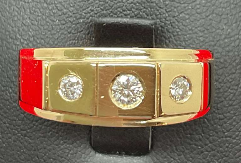 BRAND NEW 14K MEN'S GOLD AND DIAMOND RING / BAND