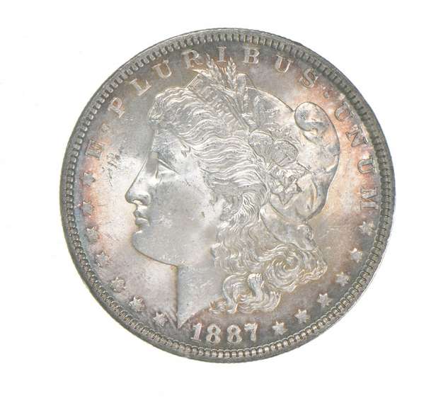 1887 Morgan Silver Dollar - Toned