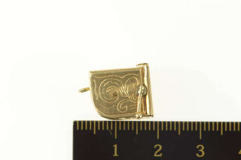 14K Yellow Gold 3D Articulated Slot Machine Souvenir Charm/Pendant