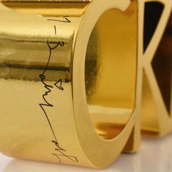 Art Is Not a Crime (Gold) by Mr Brainwash