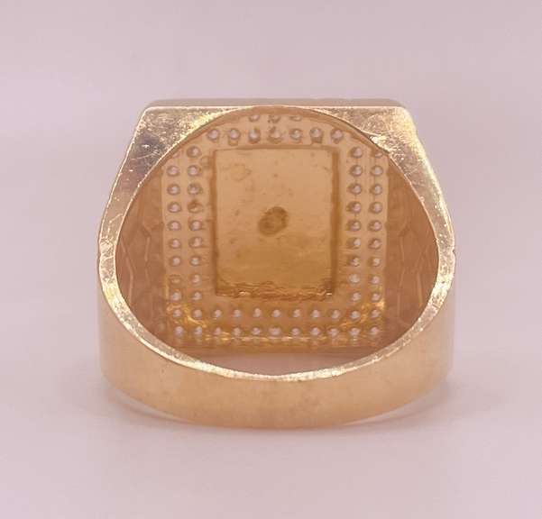 14kt Solid Yellow Gold Men's Ring
