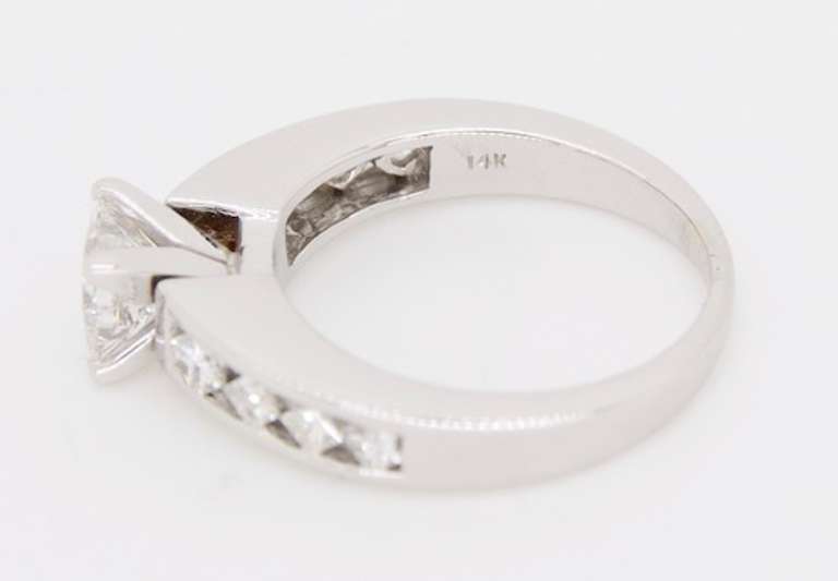 GIA Certified Princess cut Diamond Engagement Ring