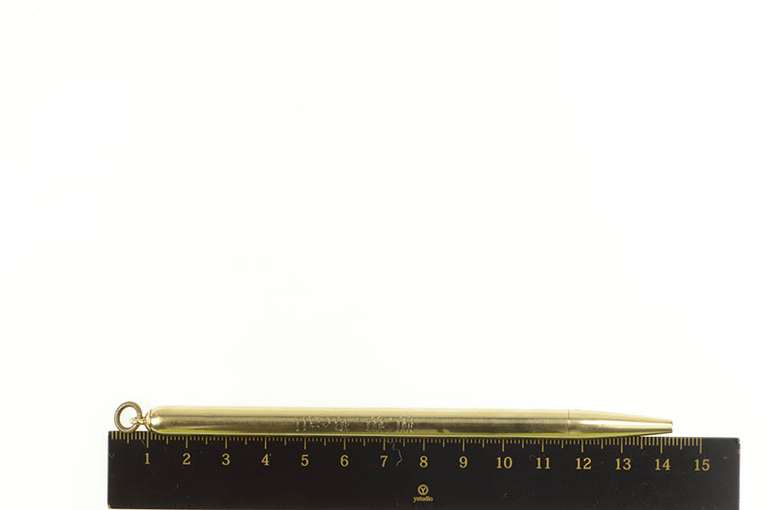 14K Yellow Gold Ornate Engraved Twist Mechanical Pencil