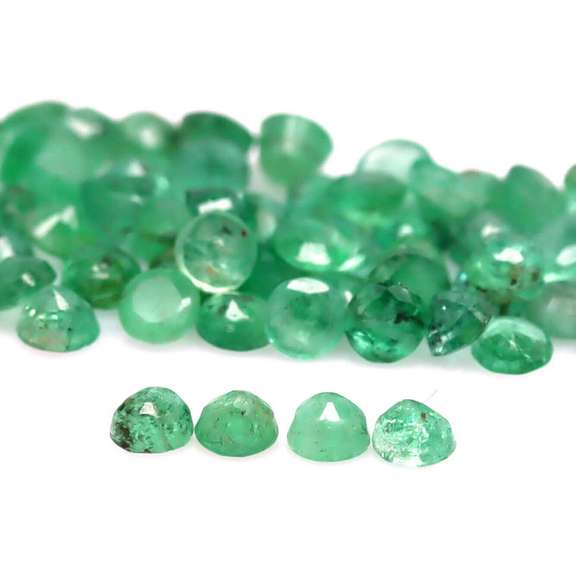 Large 8ct 63 piece Zambian Emerald parcel