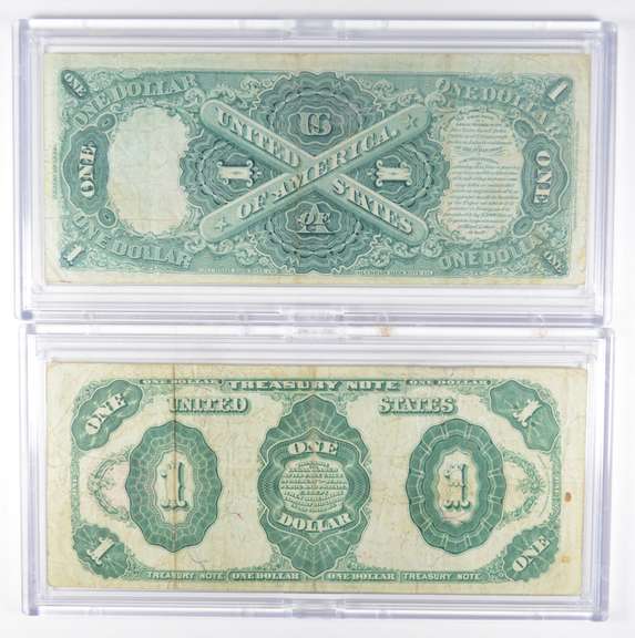 Lot (2) 1880 $1 Legal Tender & 1891 Treasury Large Size Notes