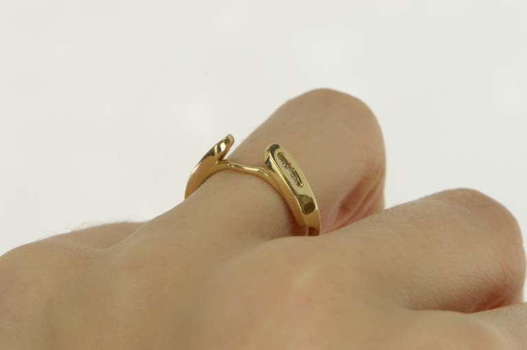 14K Yellow Gold Diamond Classic Vintage Wrap Wedding Band Ring
