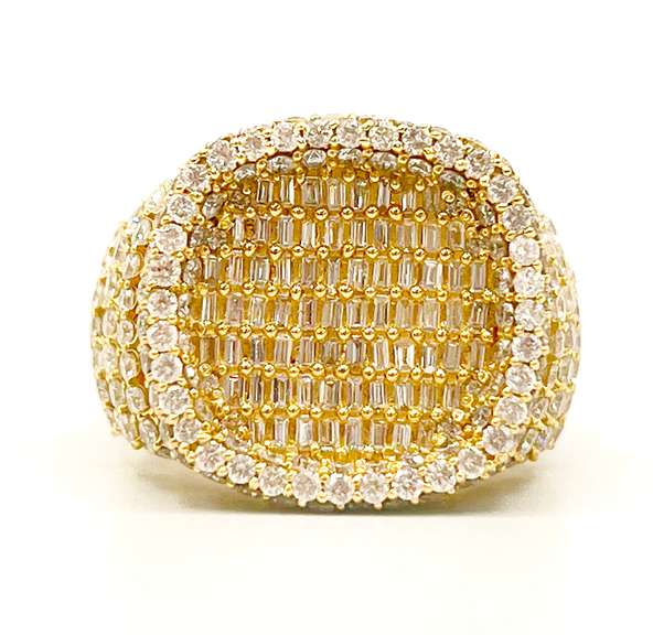 4.50 CARAT DIAMOND RING IN 10KT SOLID YELLOW GOLD
