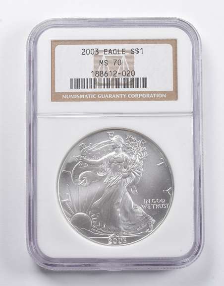 MS70 2003 American Silver Eagle NGC