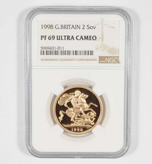 PF69 UCAM 1998 Great Britain 2 Sovereign - Graded NGC