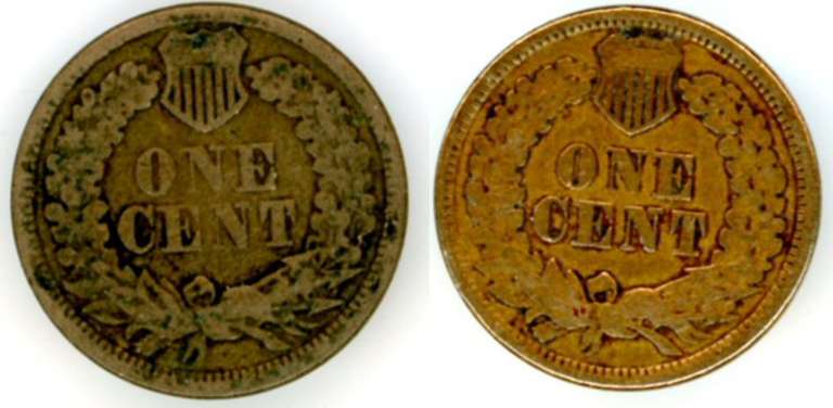 1862 & 1863 Copper-Nickel Indian Head Cents