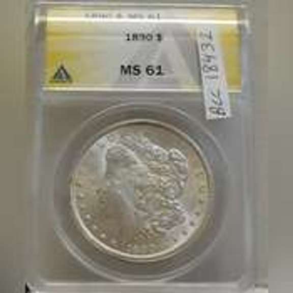 1890 Morgan Dol ANACS MS-61