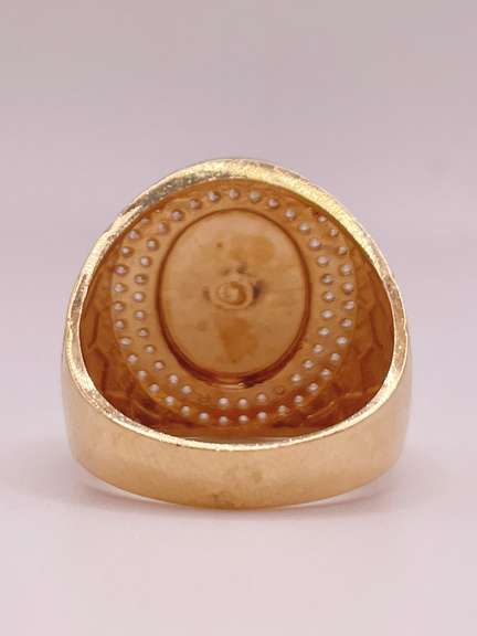 14kt Solid Yellow Gold Men's Ring