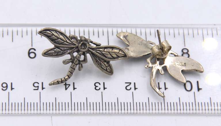 Group Lot of 3 Vintage 925 Sterling Silver Earrings