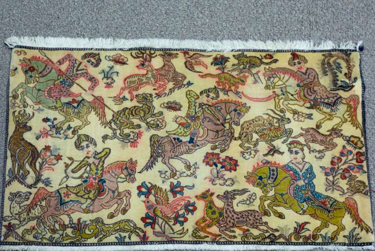 Unique Hunting/Floral Isfahan 2.10x1.8