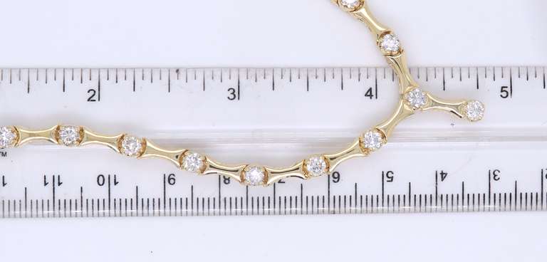 Remarkable Diamond Necklace in Yellow Gold
