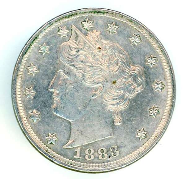 1883 “No Cents” Liberty V Nickel