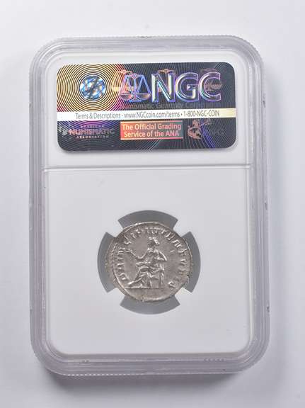 CH XF AD 251 Roman Empire AR DBL Denarius Herennius 3.22g NGC Ancients