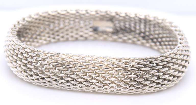 Tiffany & Co Somerset Mesh Bangle Bracelet