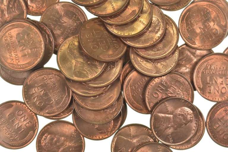 Lot of (50) 1930 BU Lincoln Wheat Cents Roll