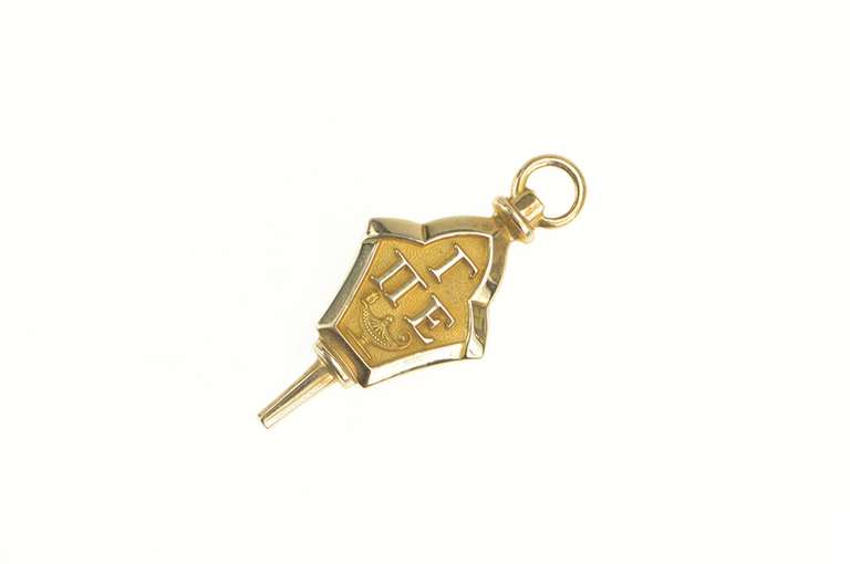 10K Yellow Gold Gamma Pi Epsilon Ornate Greek Letter Lapel Pin/Brooch